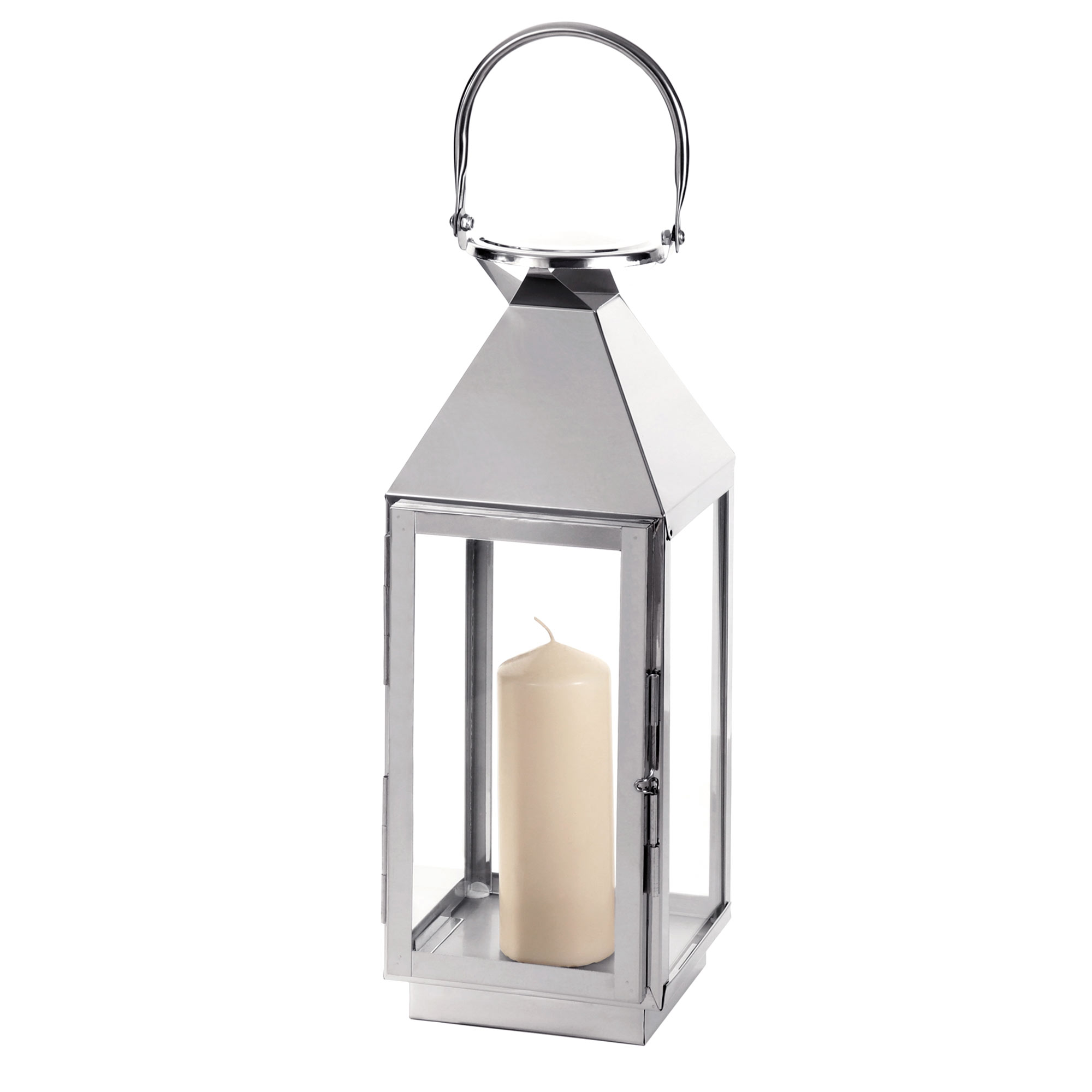 Silber Laterne Avesta Outdoor - wetterfestes Kerzen Windlicht